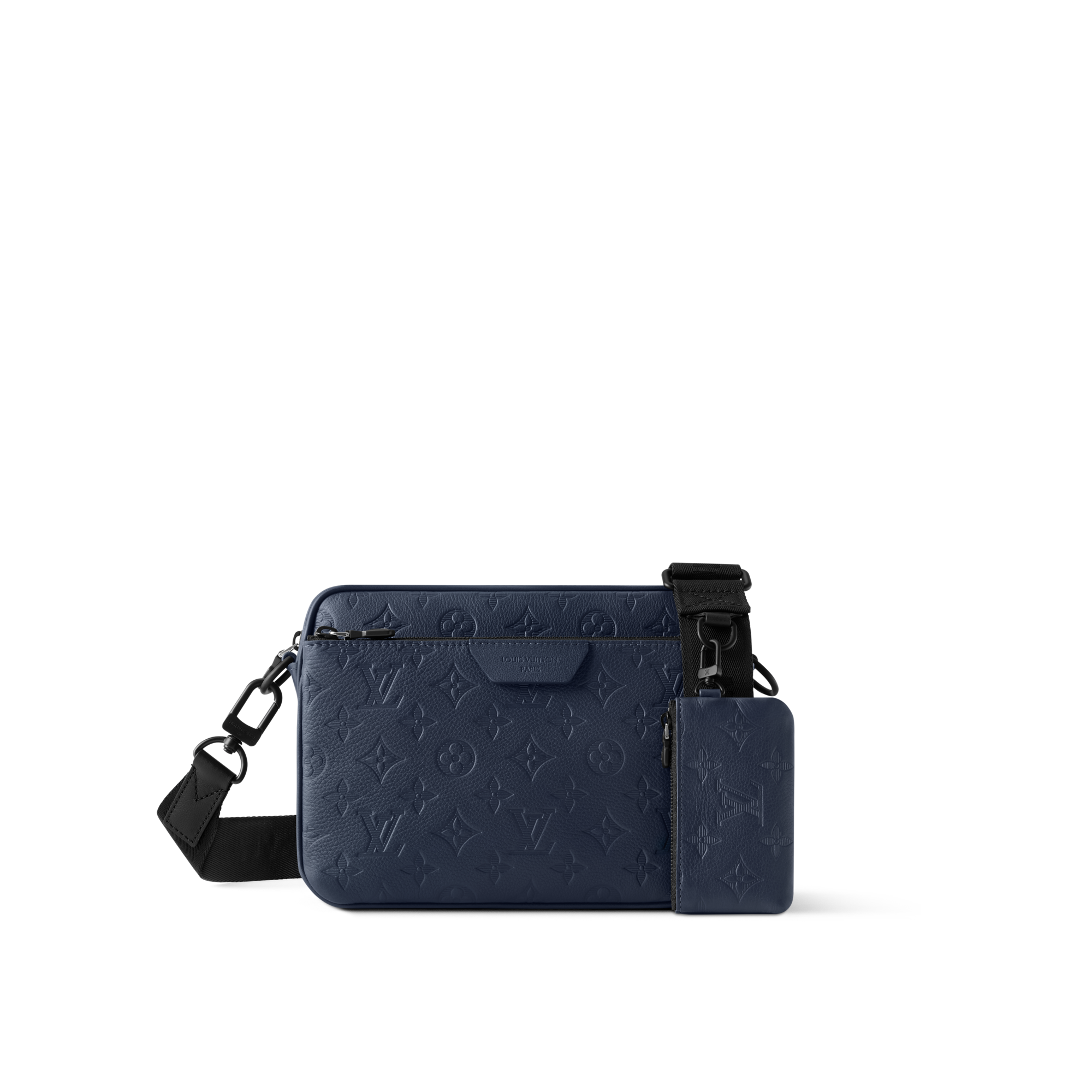 バッグ LOUIS VUITTON MESSENGER BAG Bolso Messenger Trio Piel Monogram Shadow - Bolso de hombre